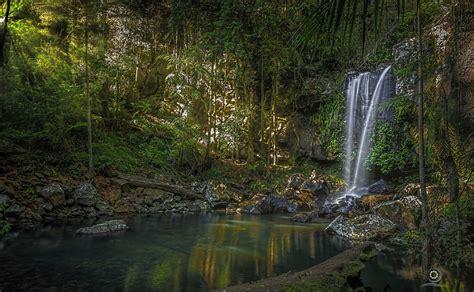 Wallpaper Waterfall Nature Reflection River Wilderness Jungle