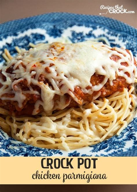 I often serve this roast over noodles or with mashed potatoes, using the juices as a gravy. Crock Pot Chicken Parmigiana - Recipes That Crock!