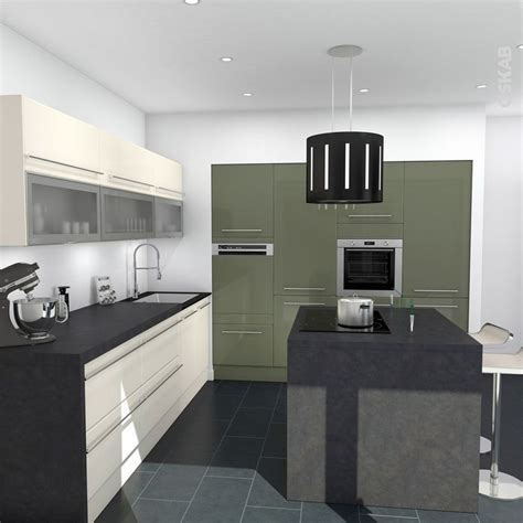 Idée relooking cuisine - Cuisine moderne et bicolore décor ...