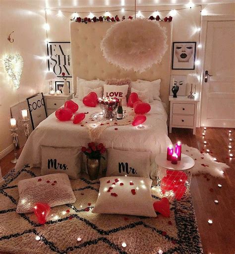 pin de abeer em home decor decoração surpresa para namorado surpresa quarto romântico festa