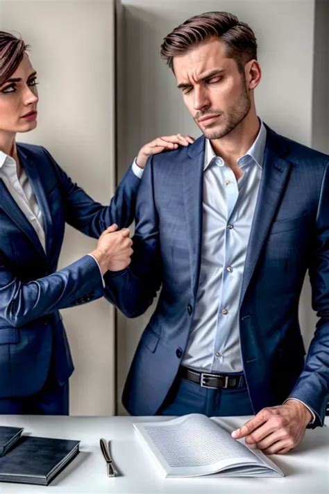 Dopamine Girl Man And Woman Touching Man Pants Man Out Of Frame Office Luxury Corporate
