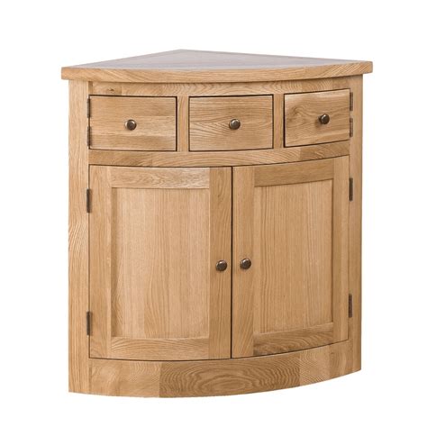 Oak Corner Buffet With 2 Doors And Drawers Edmunds And Clarke Furniture