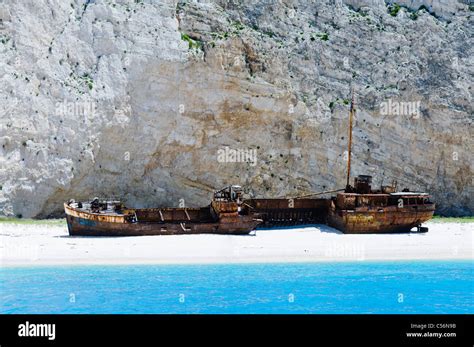 Mv Panagiotis At Navagio Shipwreck Bay Zakynthos Stock Photo Alamy