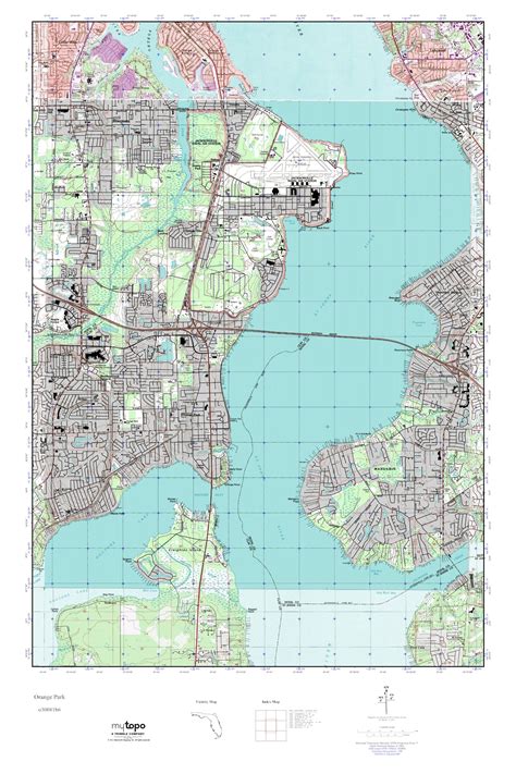 Mytopo Orange Park Florida Usgs Quad Topo Map