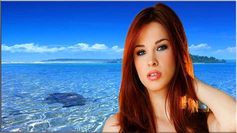 beautiful redhead by the sea pretty redhead ginger perfect red head bonito hd wallpaper