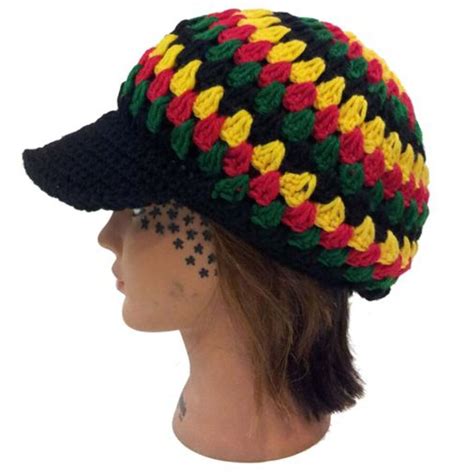 New Fashion Knitted Jamaican Hat Reggae Rasta Handmade Knitting Crochet