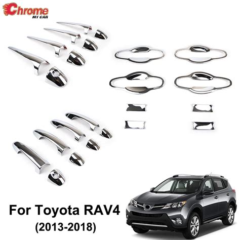 For Toyota Rav4 2013 2014 2015 2016 2017 2018 Chrome Outer Door Handle