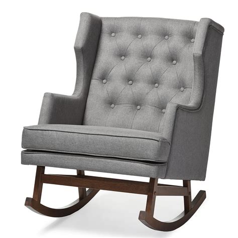 The back legs are tapered and angled. 20 Best of Mid Century Modern Fabric Rocking Chairs