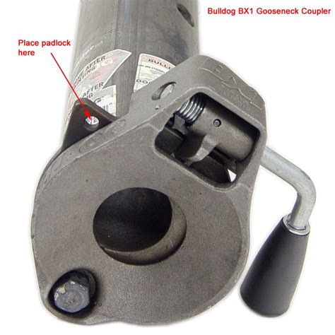 Gooseneck hitch rated at 30,000 lbs. Coupler Lock Recommendation for a Bulldog BX1 Gooseneck ...