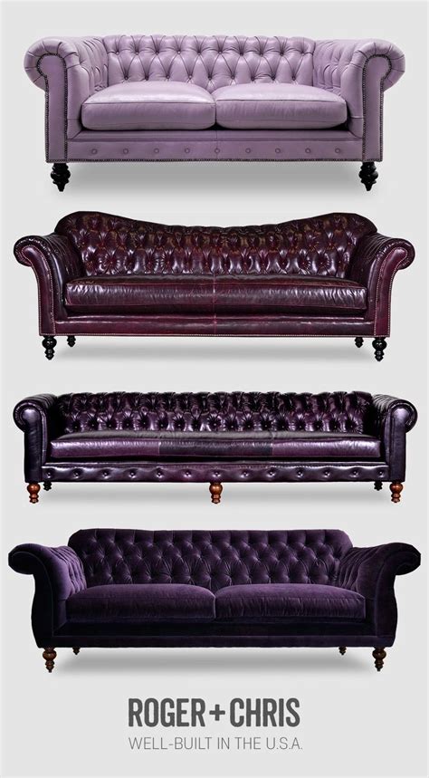 Now from $3,880.00 more options available. Purple leather sofas, purple leather Chesterfield, purple ...