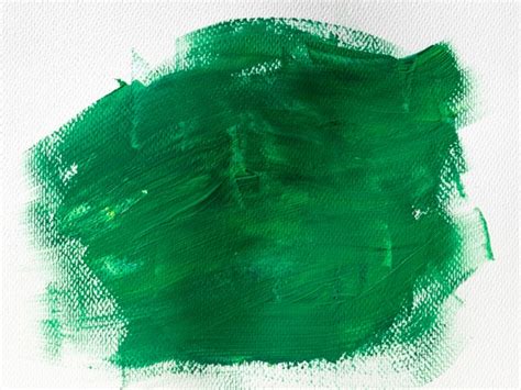 Free Photo Green Paint On White Canvas