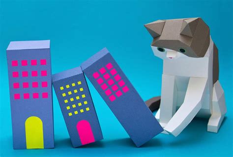 Delightful Geometric Animal Sculptures Made From Folded Paper Daniel