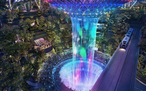 Jewel is a massive complex with the magnificent rain vortex waterfall at its core. Witness The Beauty Of Jewel Changi Airport At Its Best!