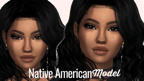 Native American Model Sims 4 Cas Cc Links Youtube