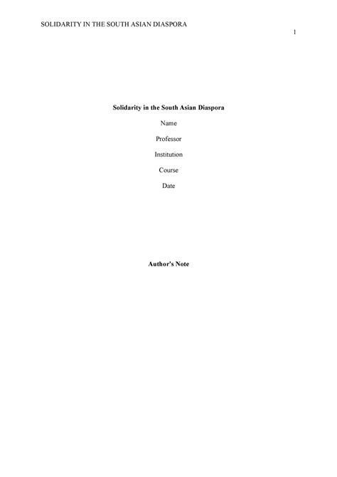 Solidarity with the South Asian Diaspora - Solidarity in the South