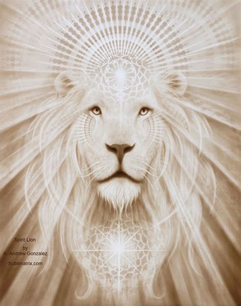 Spirit Lion By A Andrew Gonzalez Lion Art Visionary Art Glicee