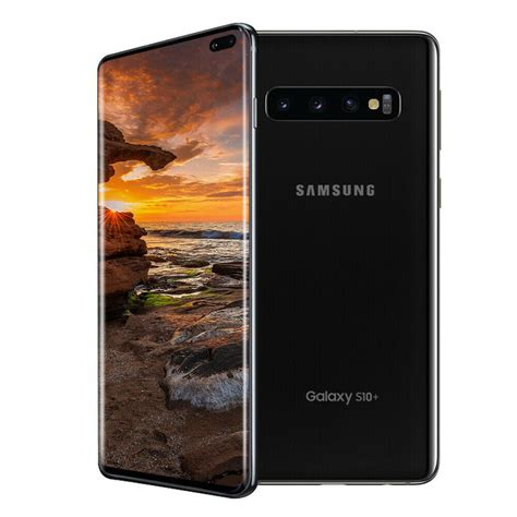 Samsung Galaxy S10 Plus 128gb Unlocked Fully Functional Midnight Black Grade A 64in Walmart