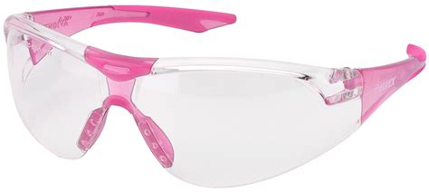 Elvex Avion Slimfit Safety Glasses Pink Frame Clear Lens