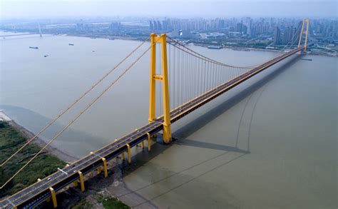 Worlds Longest Double Deck Suspension Bridge Opens To Traffic