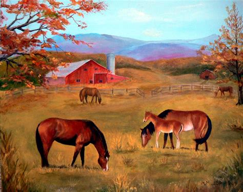 Vermont Horse Farm Marilyn Milsops Art Gallery