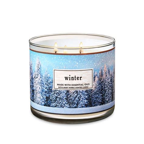 Bath And Body Works Winter Candle Bath Candles 3 Wick Candles Scented