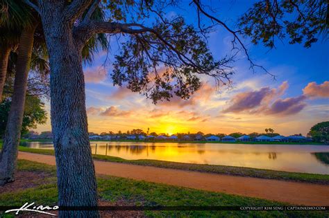 Lake Catherine Sunset Pbg Florida Hdr Photography By Captain Kimo