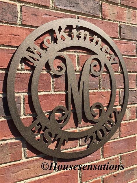 This product will last for generations, can be hung outdoors, and can be passed down as a family. McKINNEV: Family Established Sign | Family Name Signs ...