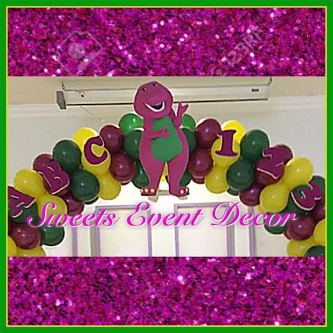 Pin On Barney Theme Decoration By Sweets Event Decor
