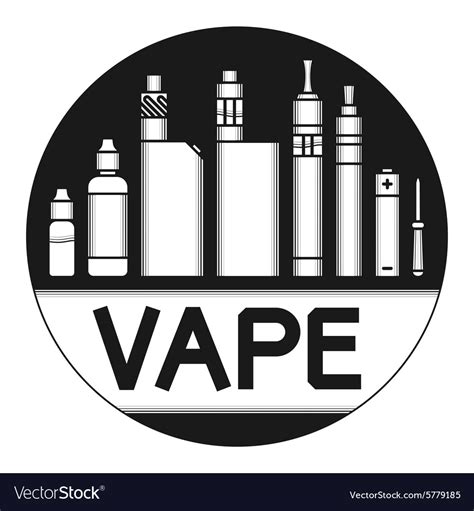 Vape Icons Royalty Free Vector Image Vectorstock