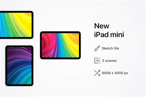 New Apple Ipad Mini 3 Mockups Graphic Templates Envato Elements