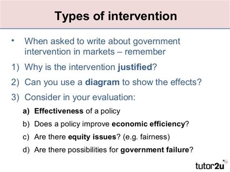 Government Intervention Revision