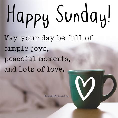 Happy Sunday Coffee Mug Image Quote Bramble Avenue
