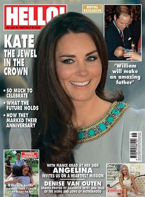 the cover of hello magazine featuring kate and prince william