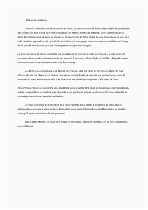 Lettre De Motivation Licence Information Communication ...
