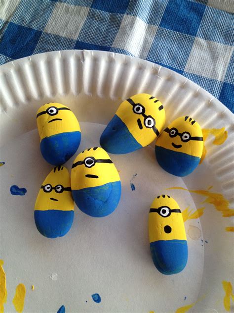 Rock Minions Painted Rocks Kids Rock Painting Ideas Easy Painted