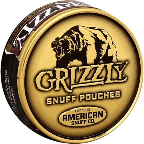 Grizzly Smokeless Tobacco Snuff Pouches Tobacco Foodtown