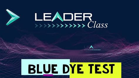 Blue Dye Test Youtube