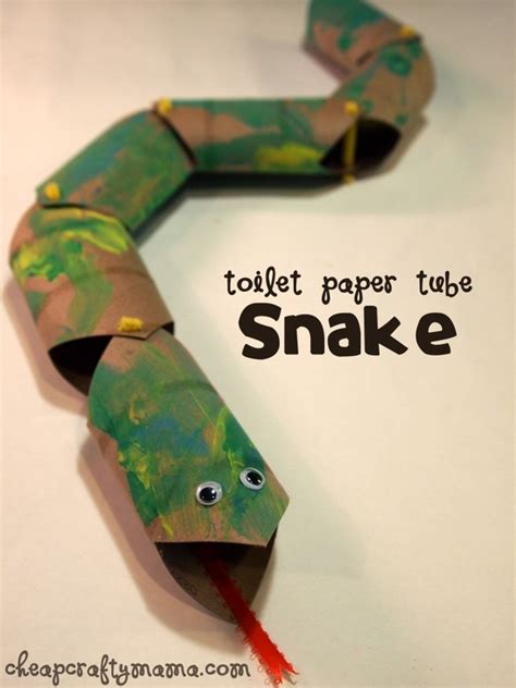 Toilet Paper Snake Crafts To Do With Kids