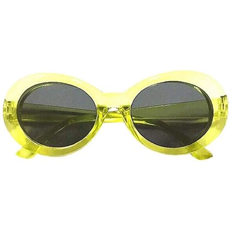 Retro Vintage Clout Goggles Unisex Sunglasses Rapper Oval Shades Grunge