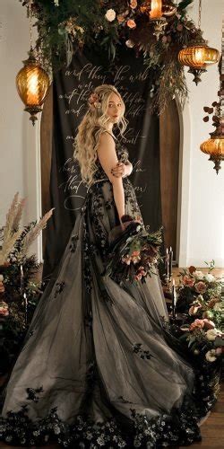 24 Black Wedding Dresses With Edgy Elegance Wedding Forward