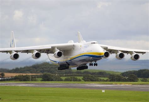 Worlds Largest Aircraft Touches Down At Glasgow Prestwick Airport