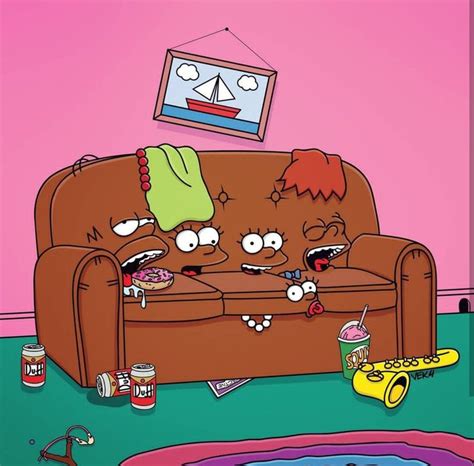 248 Best The Simpsons Couch Gag Images On Pinterest The Simpsons Sofa And Couch