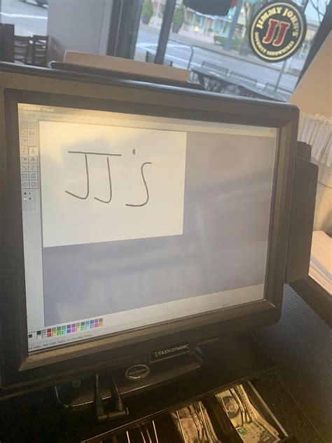 Managed To Get Paint On Our Pos Screens Think I Might Leave It For The