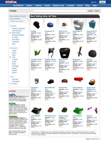 Free Things In Roblox Catalog