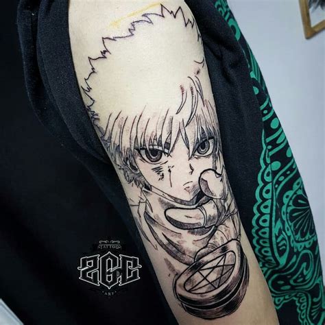 Tatuagem Killua Tatuagem Hunter X Hunter Anime Tattoos Arm Tattoo