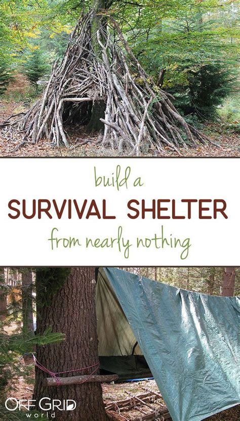 Making Survival Shelters From Nearly Nothing Survival Shelters
