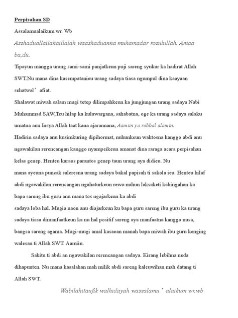 Contoh teks moderator banyak orang yang menyamakan mc atau pembawa acara dengan moderator padahal keduanya sedikit berbeda. contoh pidato perpisahan bahasa sunda Biantara Perpisahan SD