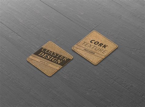 Download Square Coaster Mock-Up Round Corner - Premium and Free ...