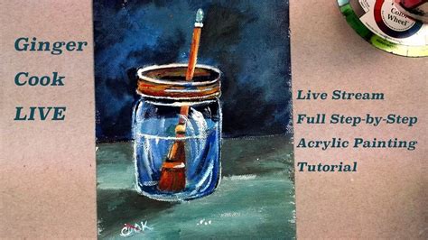 How to prepare cactus (nopales). Mason Jar with Paintbrush - Recorded LIVE with Ginger Cook ...