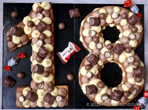 Number cake praliné vanille Maman Tambouille